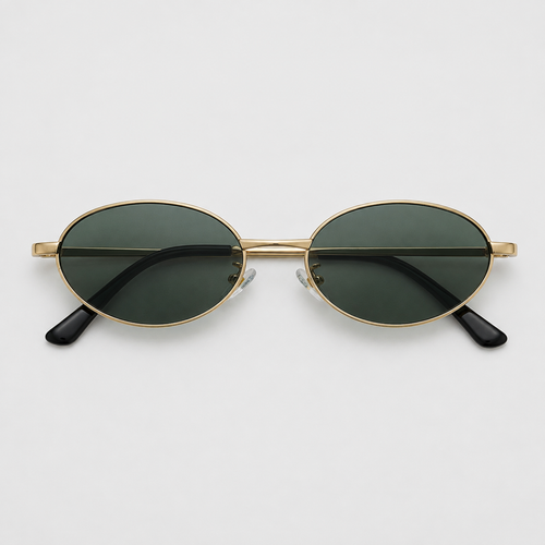 MEDINA sunglasses by SHAMS BRAND — gold metal frame with G15 UV400 lenses