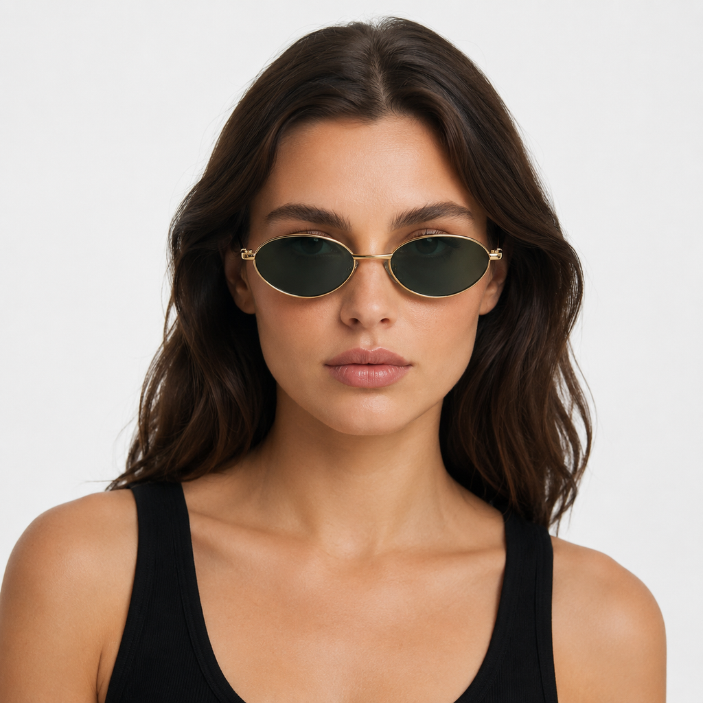 MEDINA sunglasses in gold with G15 lenses — additional product view