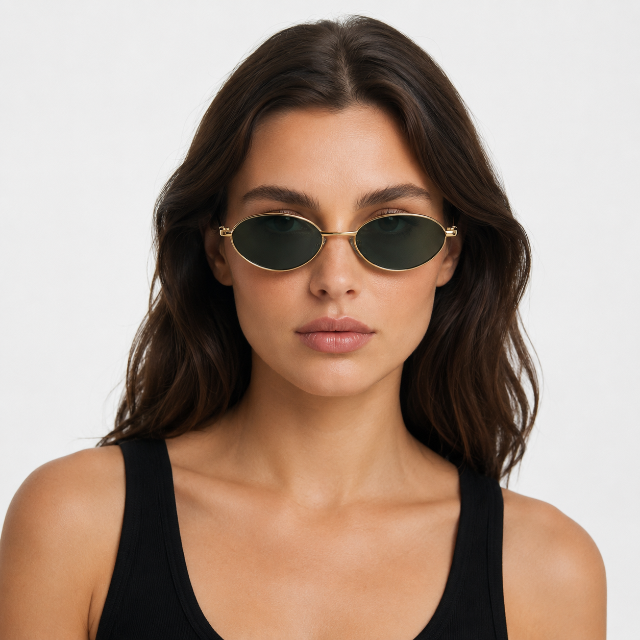 MEDINA sunglasses in gold with G15 lenses — additional product view