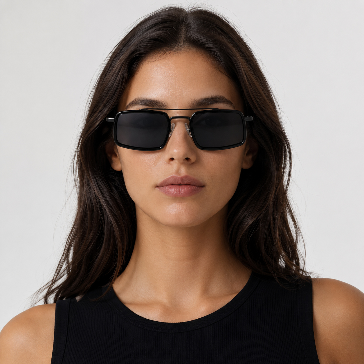 RIF sunglasses in gunmetal with black lenses — additional product view