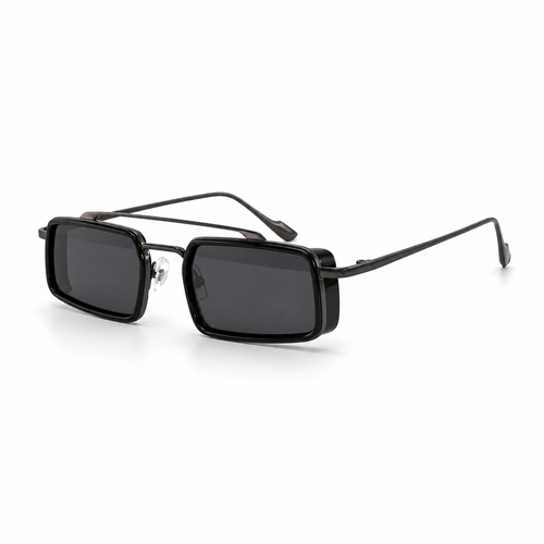 RIF sunglasses in gunmetal with black lenses — additional product view