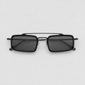 RIF sunglasses by SHAMS BRAND — gunmetal metal frame with black UV400 lenses