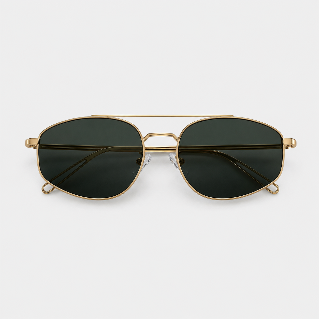 TOUBKAL sunglasses in gold with green lenses — additional product view