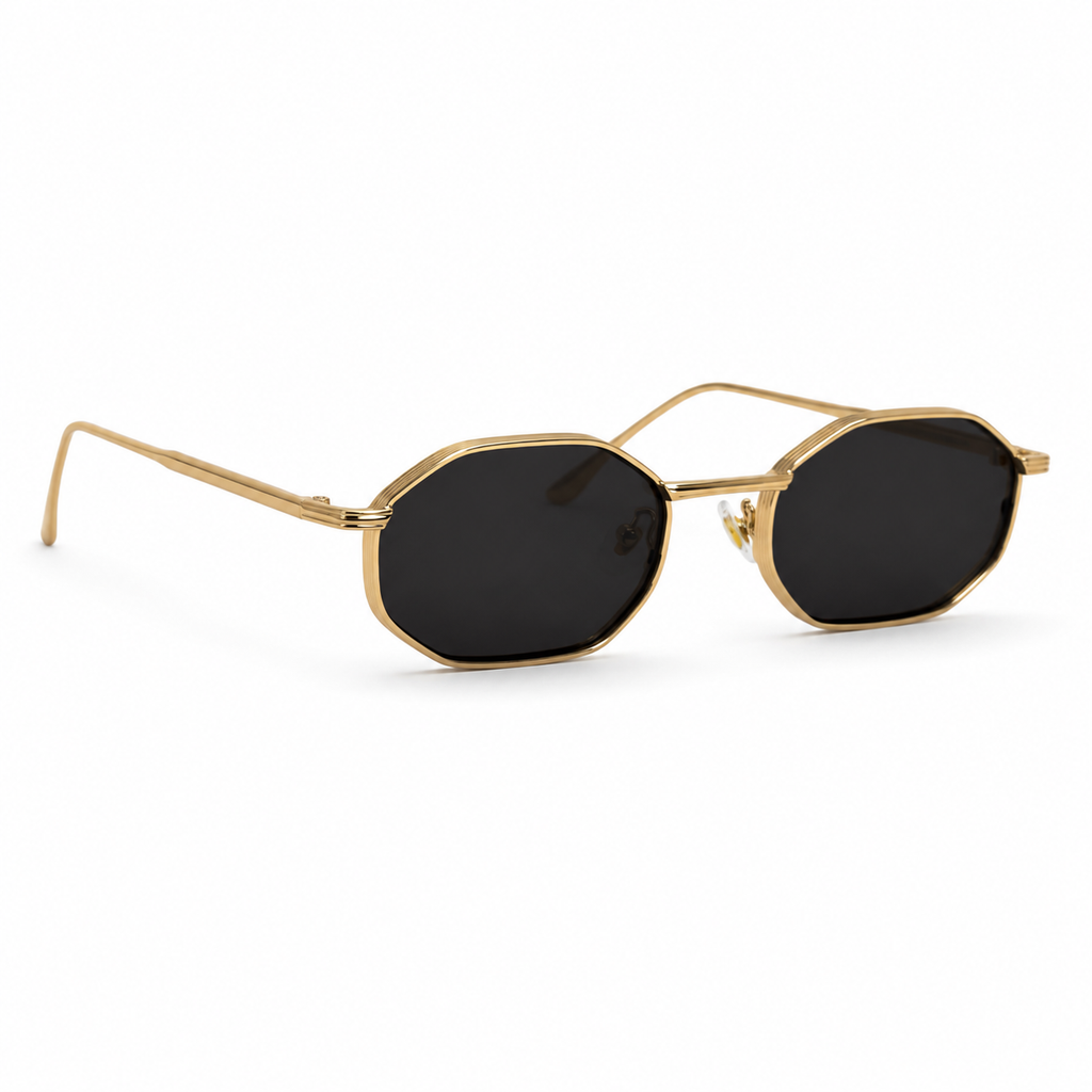 CAP SPARTEL sunglasses in gold with black lenses — additional product view