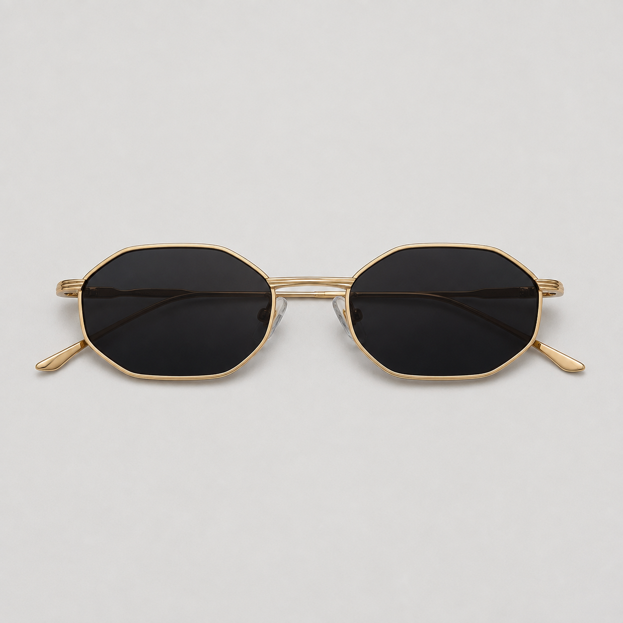 CAP SPARTEL sunglasses in gold with black lenses — additional product view