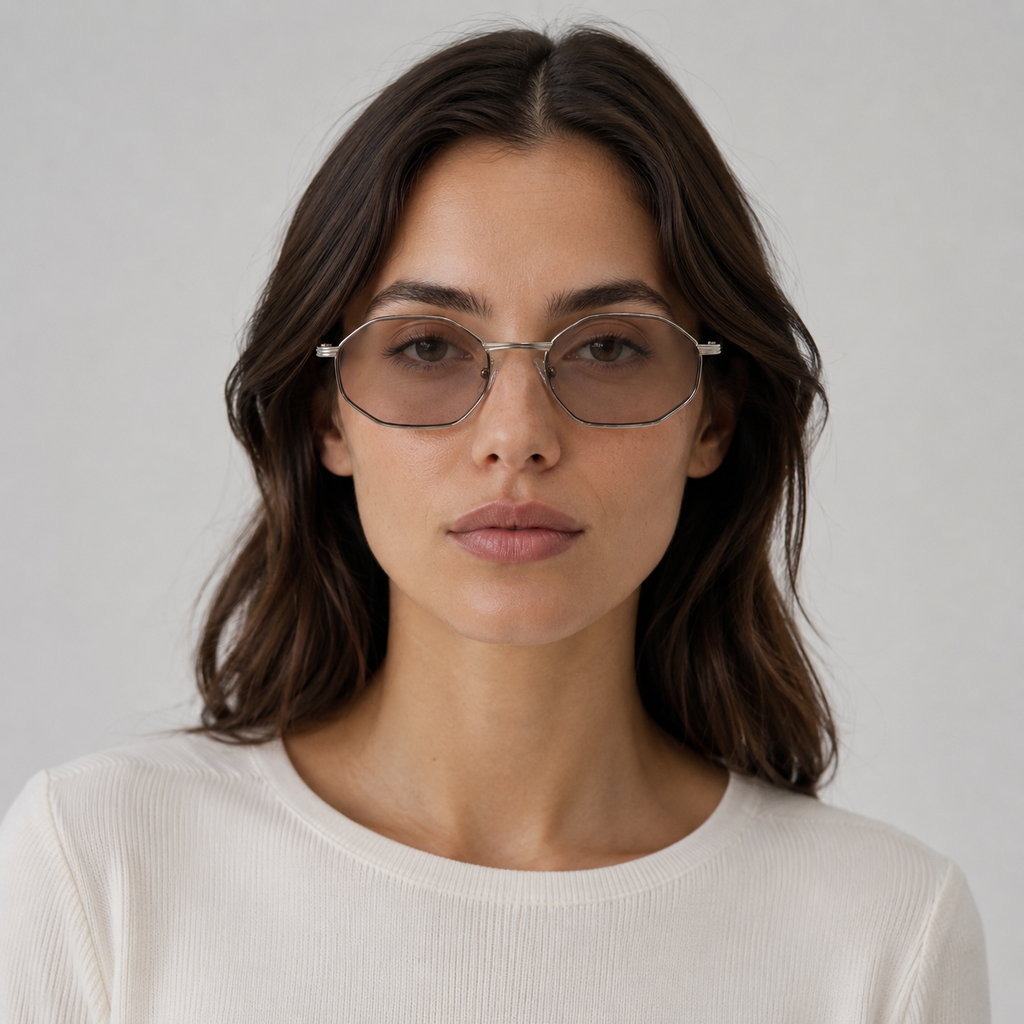 CAP SPARTEL sunglasses in silver with champagne lenses — additional product view