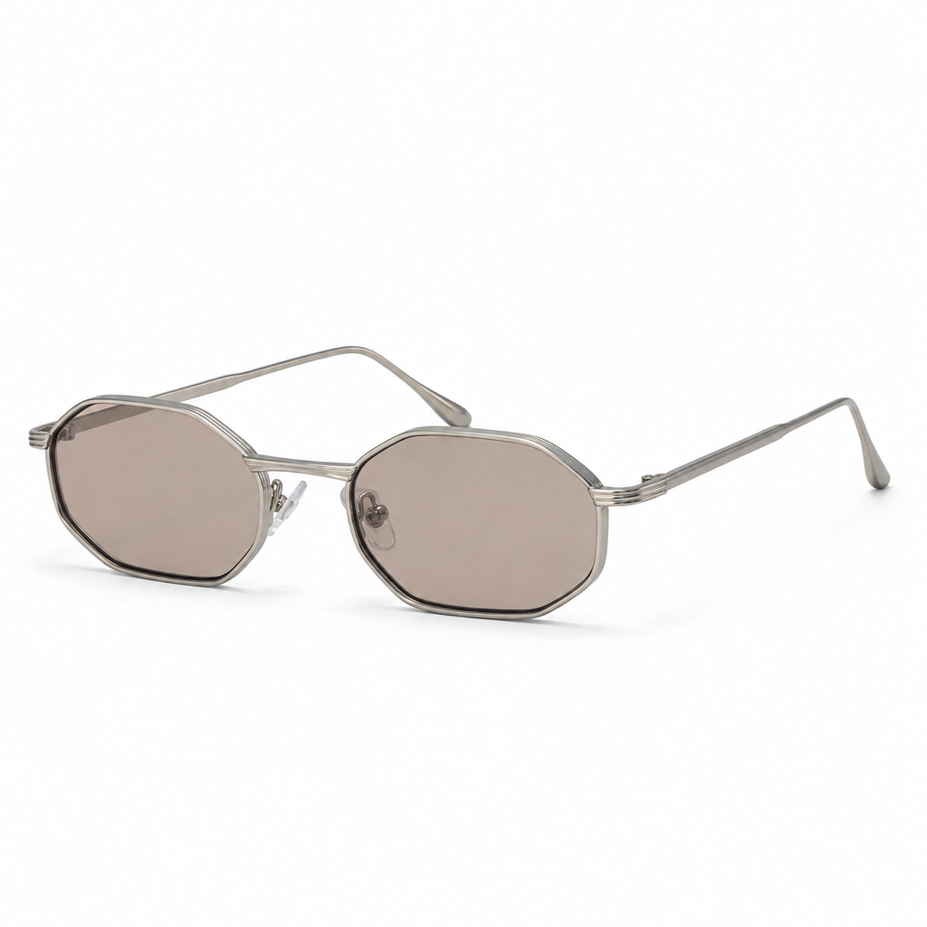 CAP SPARTEL sunglasses in silver with champagne lenses — additional product view