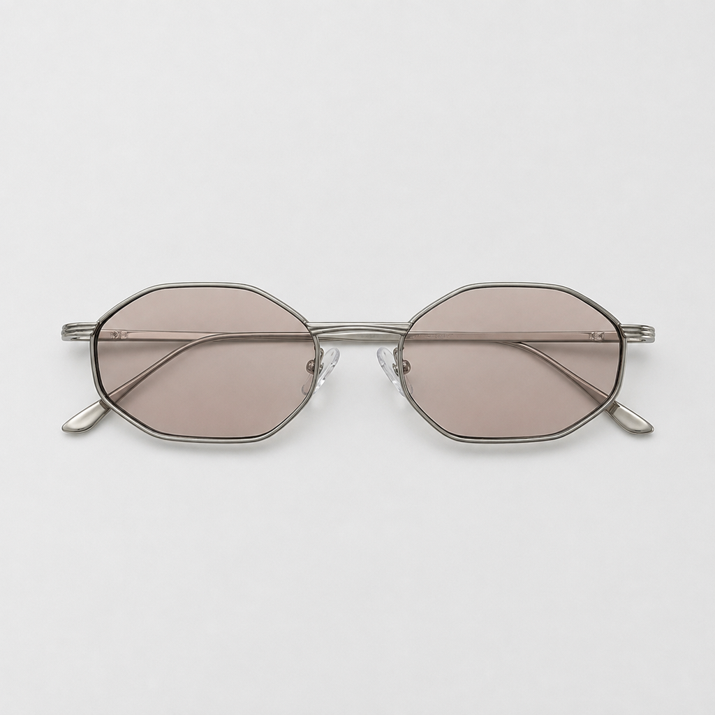 CAP SPARTEL sunglasses in silver with champagne lenses — additional product view