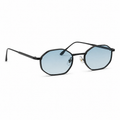 CAP SPARTEL sunglasses by SHAMS BRAND — black metal frame with gradient blue UV400 lenses
