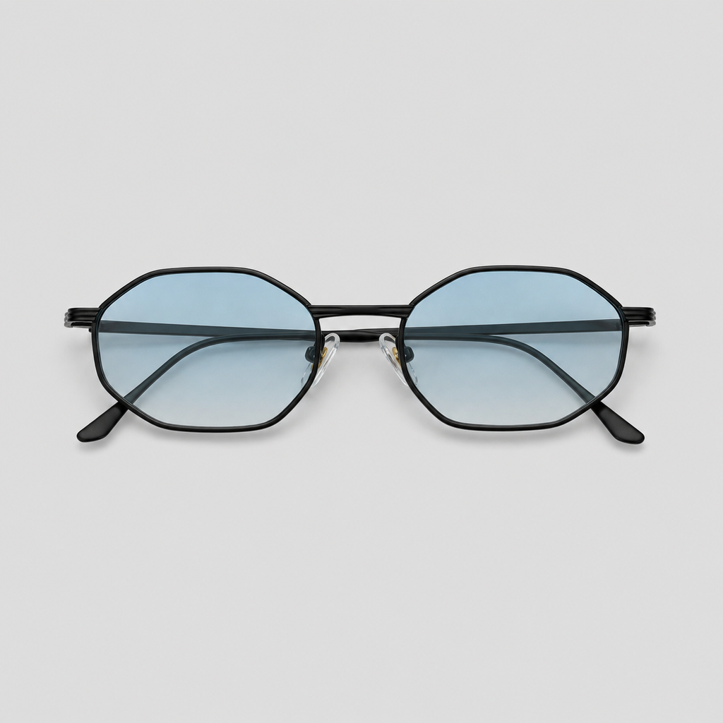 CAP SPARTEL sunglasses in black with gradient blue lenses — additional product view