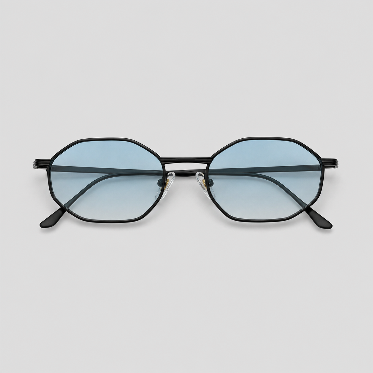 CAP SPARTEL sunglasses in black with gradient blue lenses — additional product view