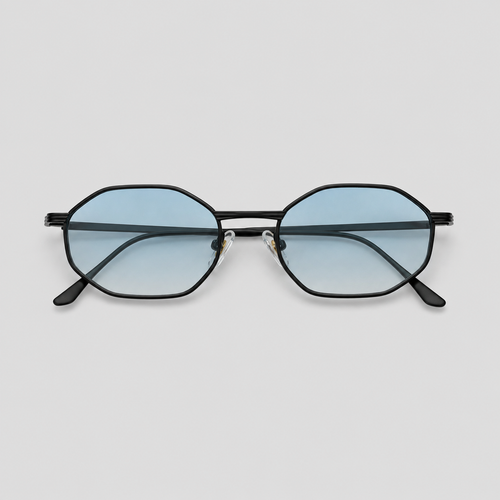 CAP SPARTEL sunglasses in black with gradient blue lenses — additional product view
