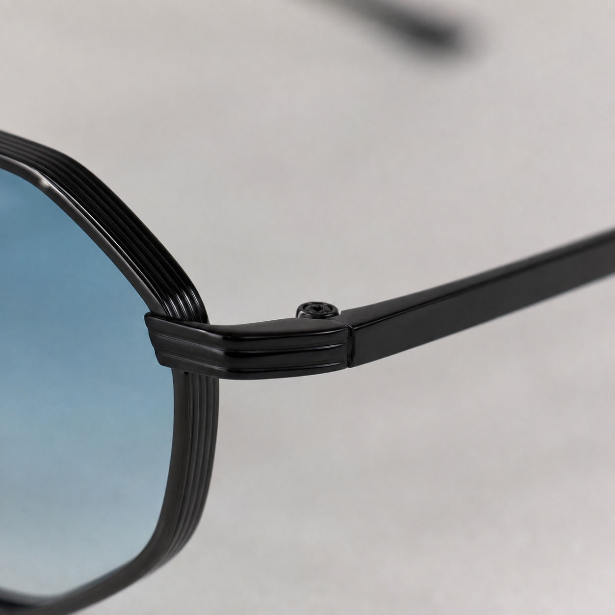 CAP SPARTEL sunglasses in black with gradient blue lenses — additional product view