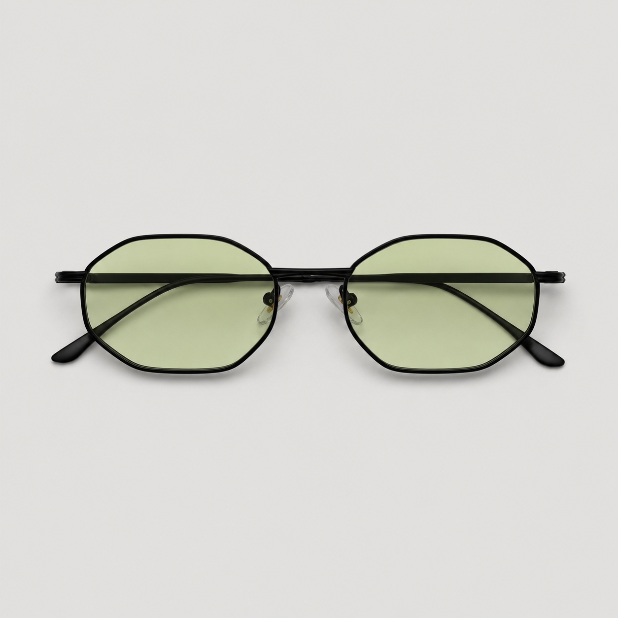 CAP SPARTEL sunglasses in black with gradient green lenses — additional product view