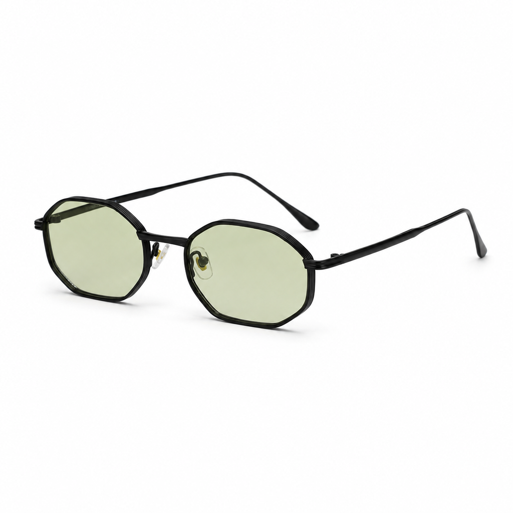 CAP SPARTEL sunglasses in black with gradient green lenses — additional product view