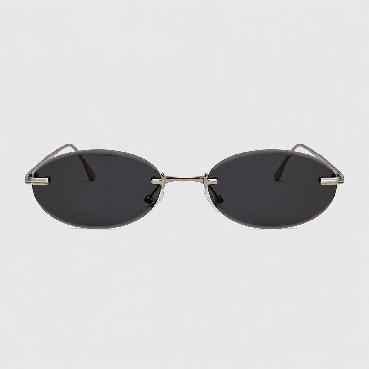 SIROCCO sunglasses in silver with black lenses — additional product view