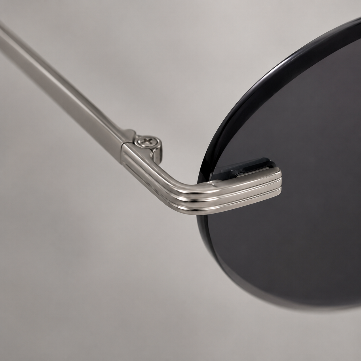 SIROCCO sunglasses in silver with black lenses — additional product view