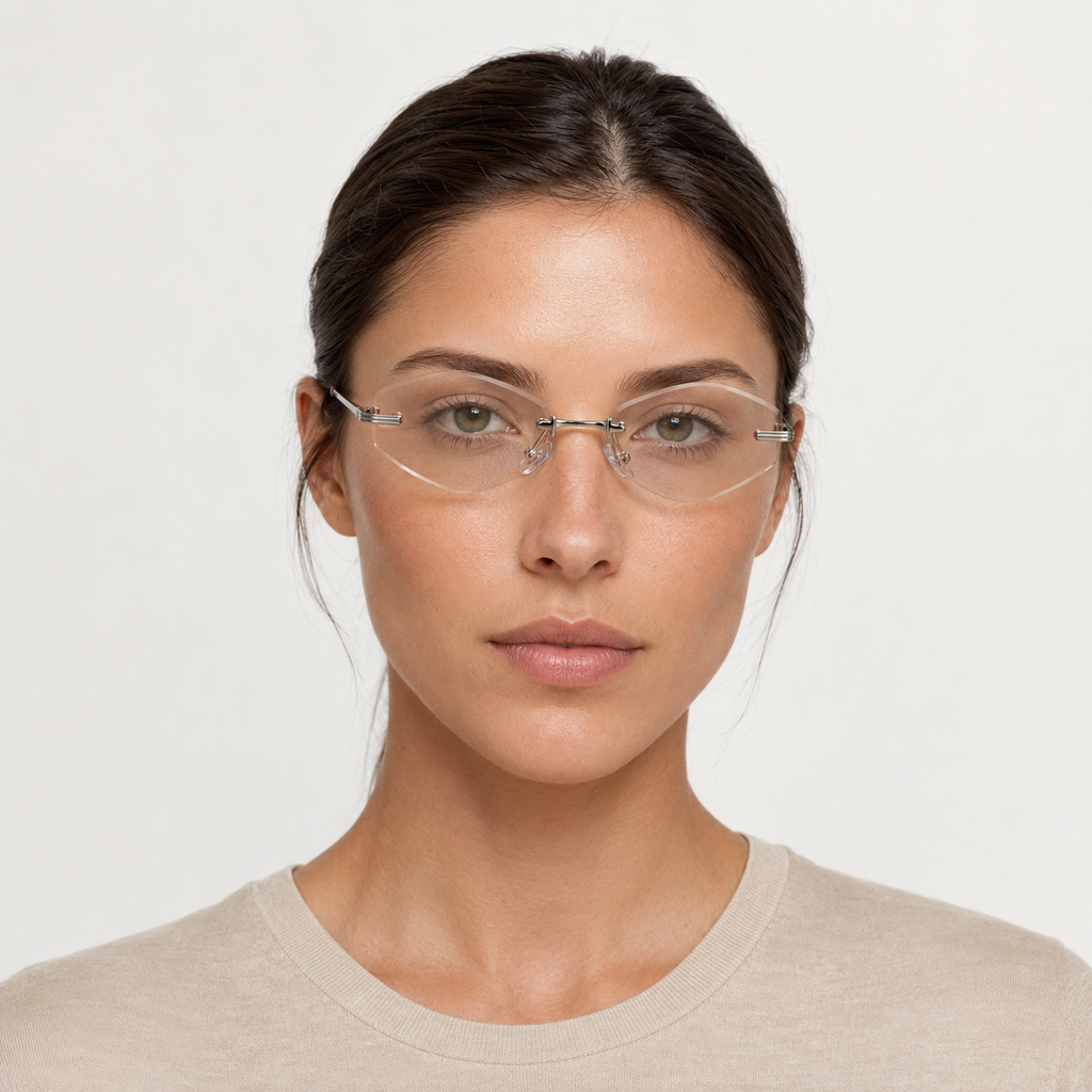 ATLAS sunglasses in silver with brown lenses — additional product view