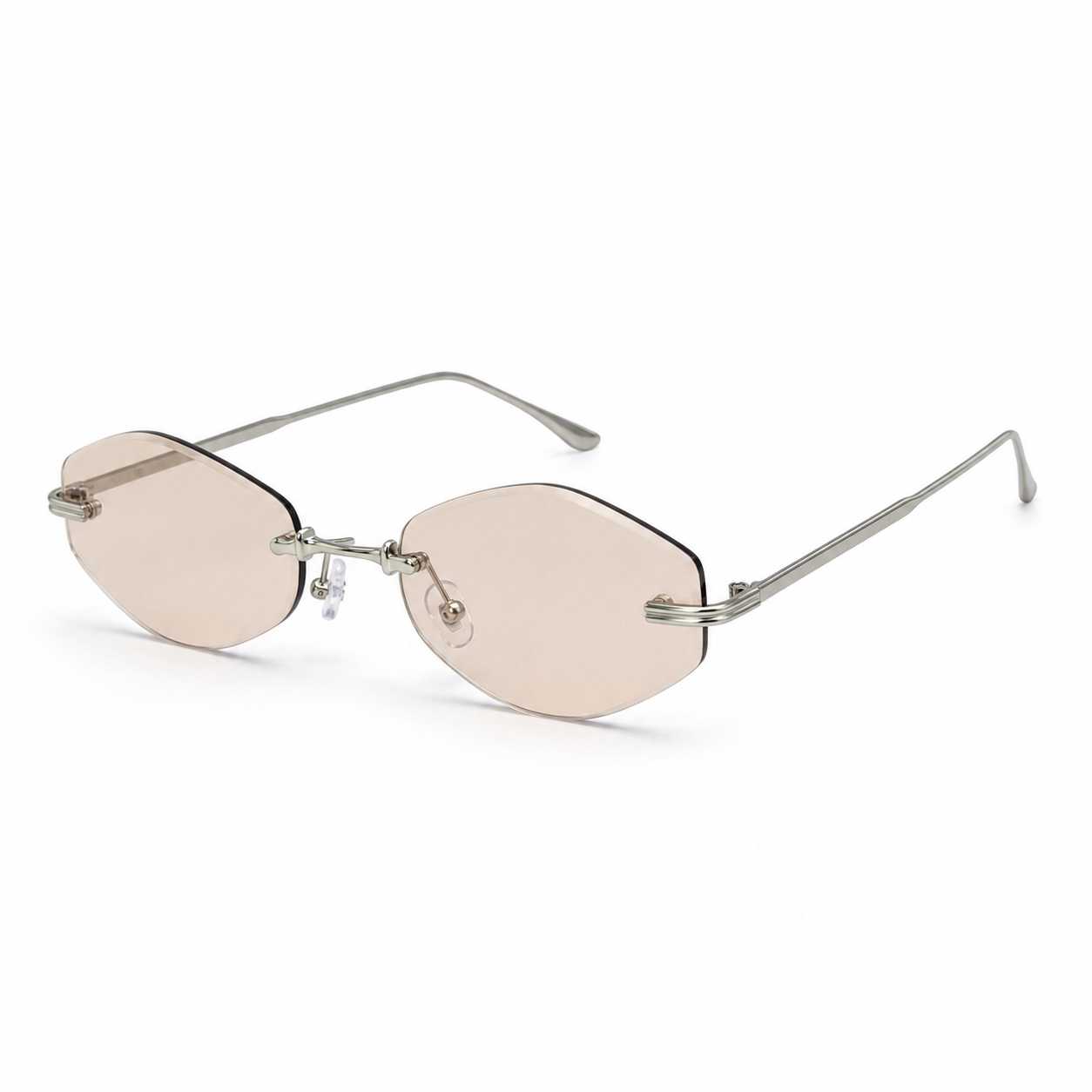 ATLAS sunglasses in silver with brown lenses — additional product view