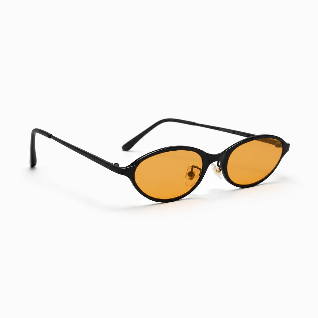 OASIS sunglasses in black with orange lenses — additional product view