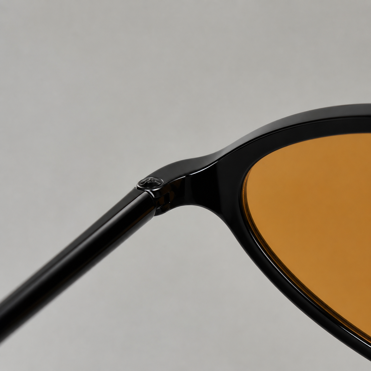 OASIS sunglasses in black with orange lenses — additional product view
