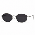 GOLDEN HOUR sunglasses by SHAMS BRAND — silver metal frame with grey UV400 lenses