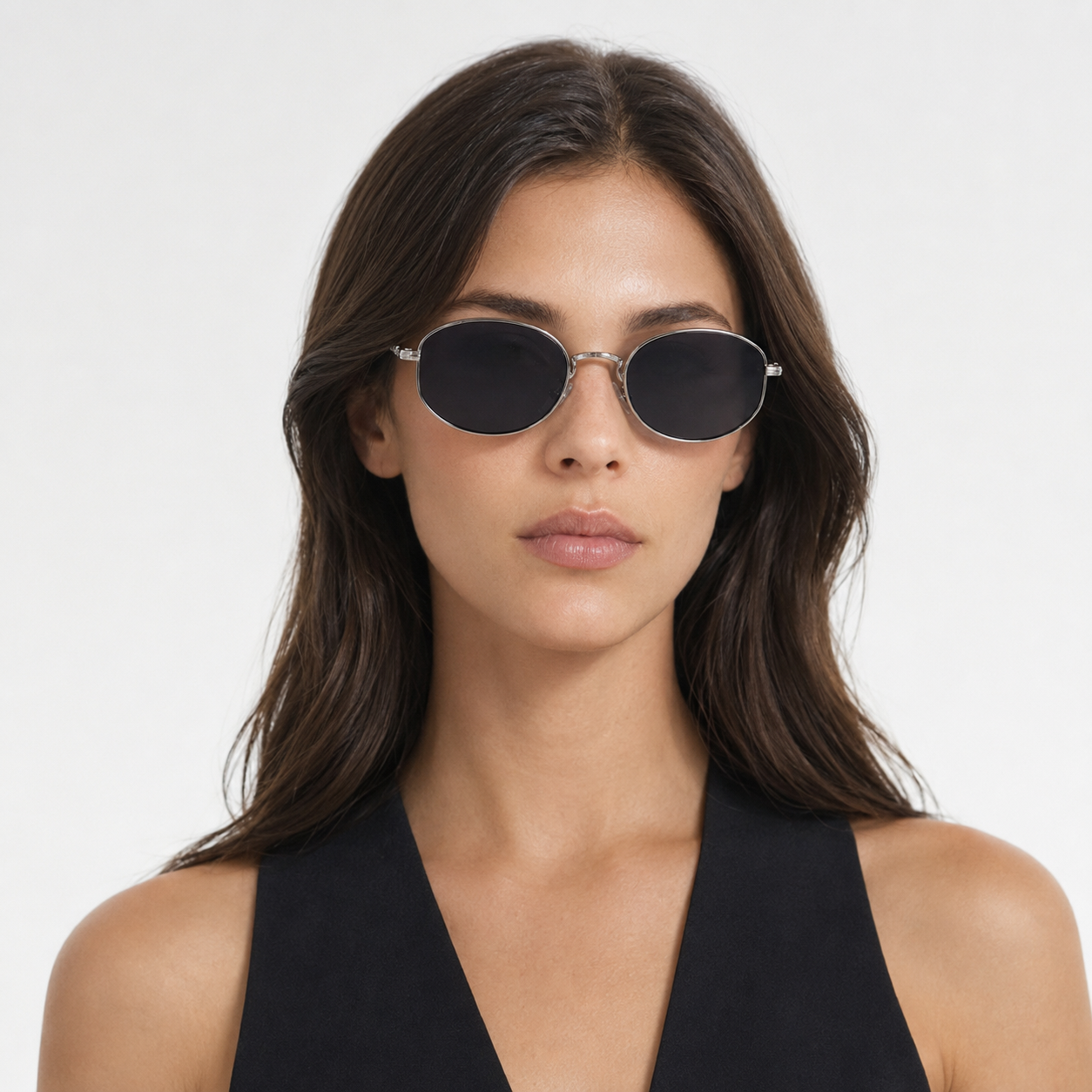 GOLDEN HOUR sunglasses in silver with grey lenses — additional product view