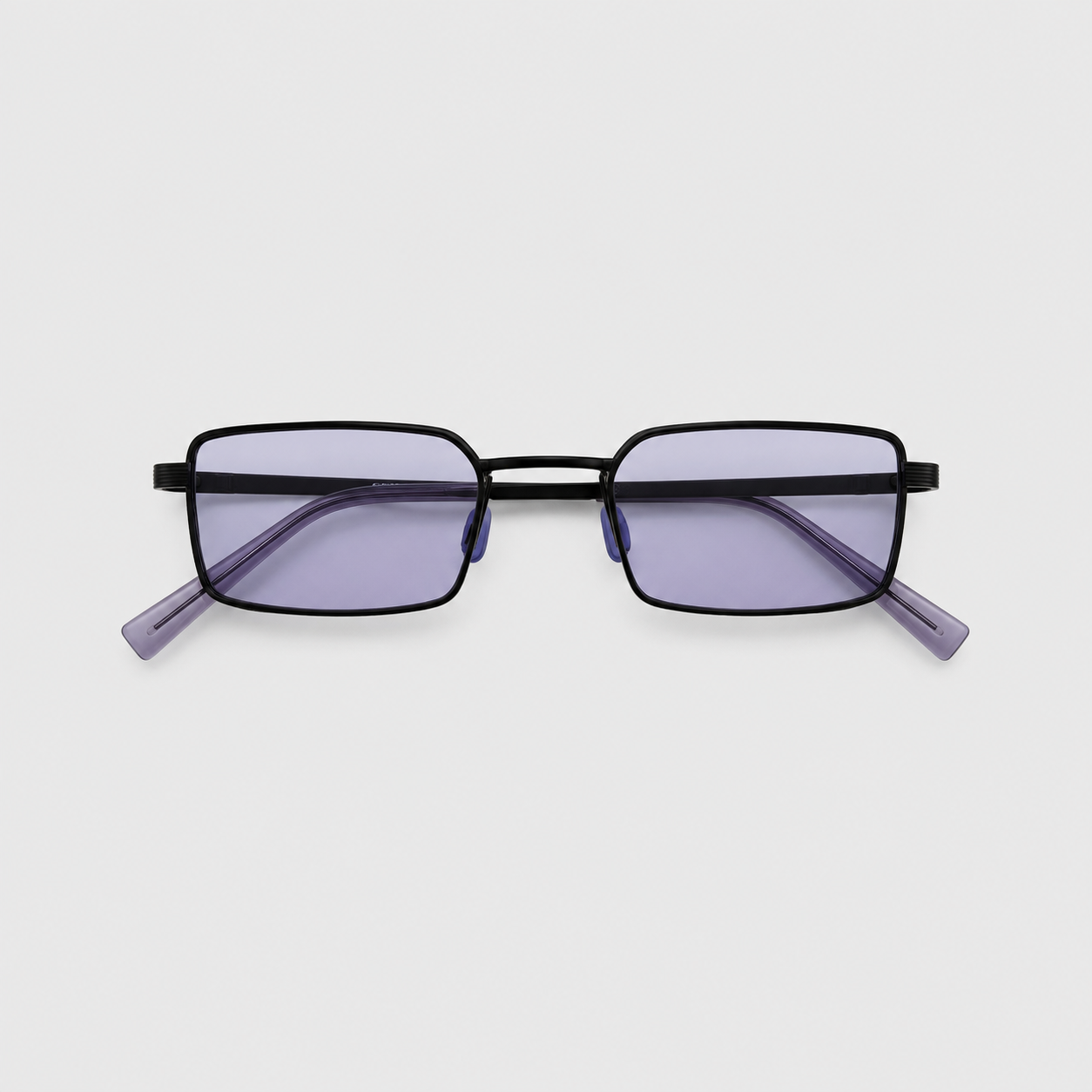 MARINA sunglasses in black with purple lenses — additional product view