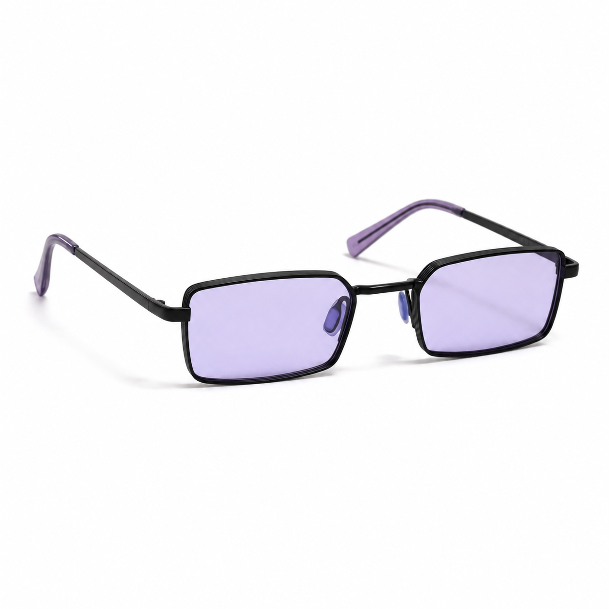 MARINA sunglasses in black with purple lenses — additional product view