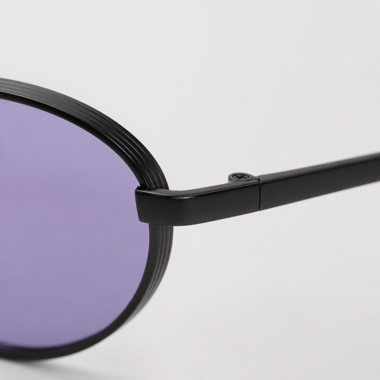 NOOR sunglasses in black with orange lenses — additional product view