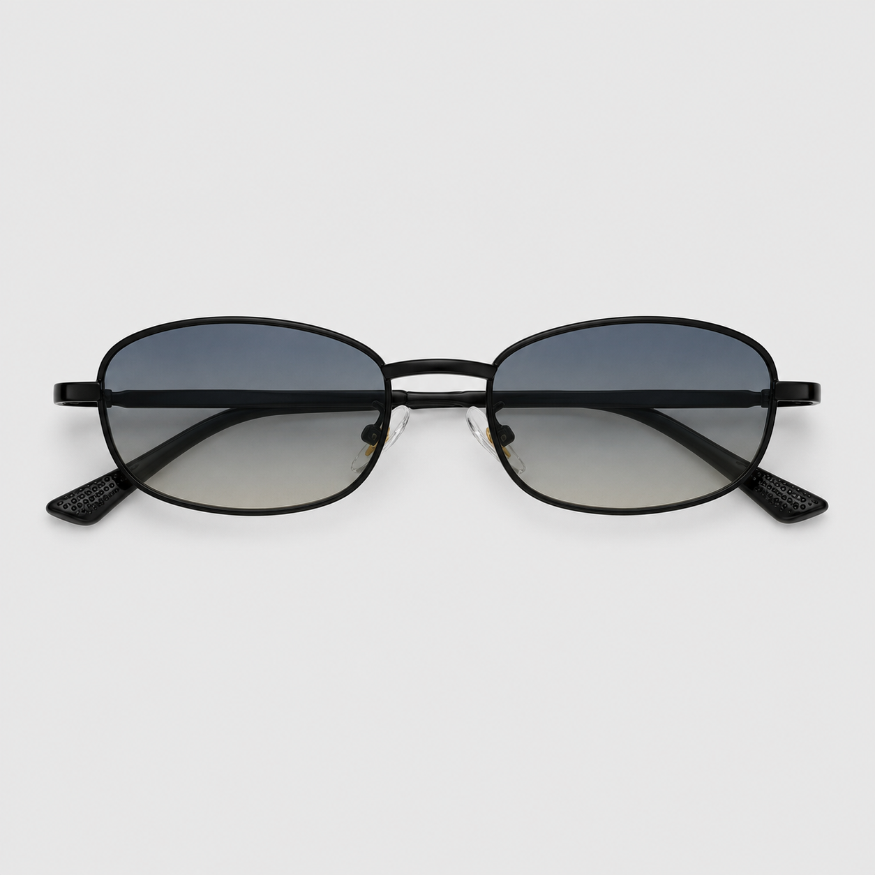 NACRE sunglasses in black with green yellow lenses — additional product view
