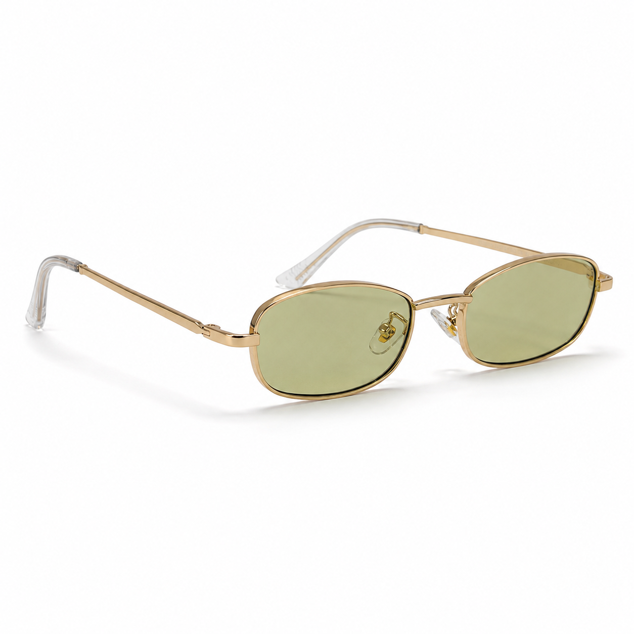 NACRE sunglasses in gold with light green lenses — additional product view