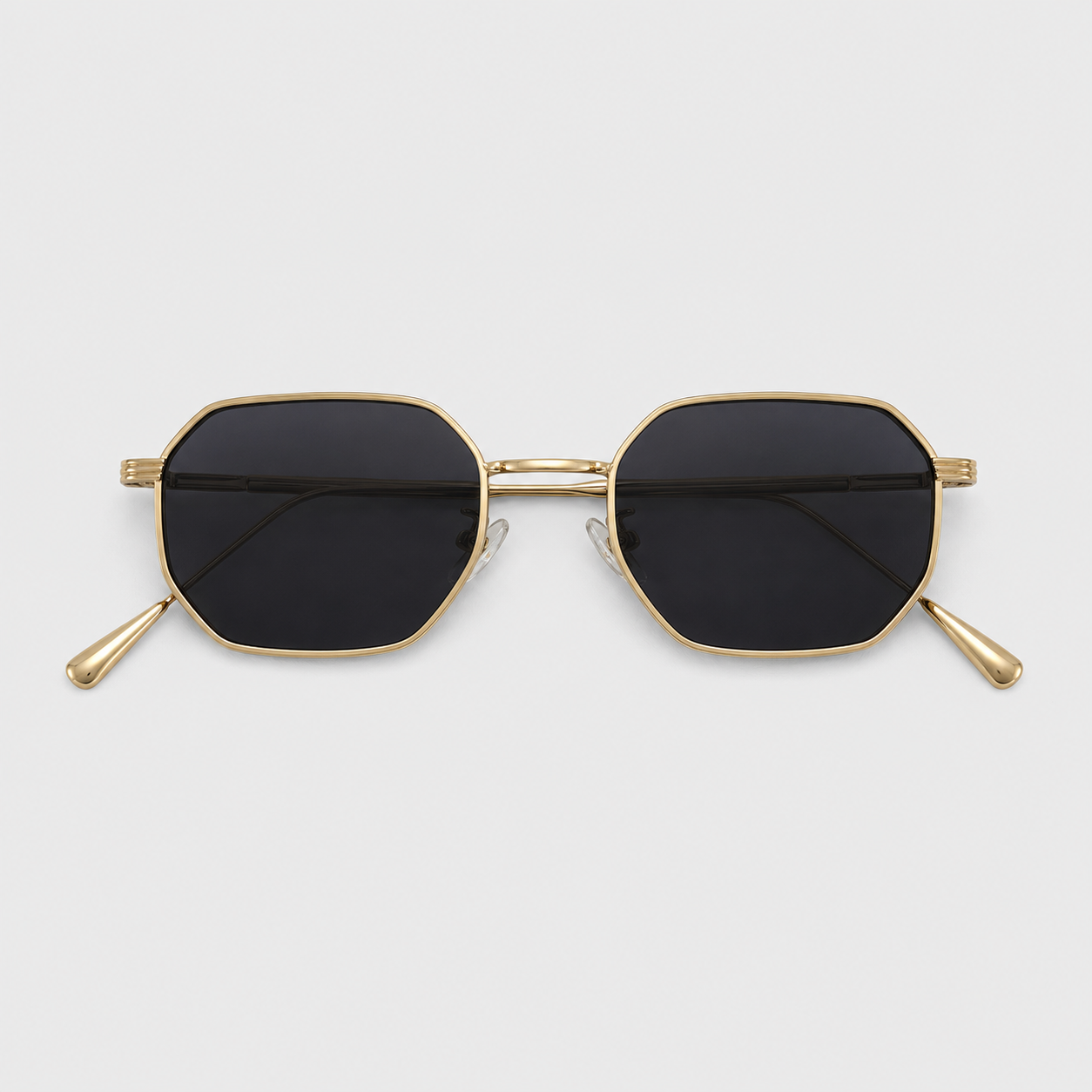 ZENITH sunglasses in gold with grey lenses — additional product view