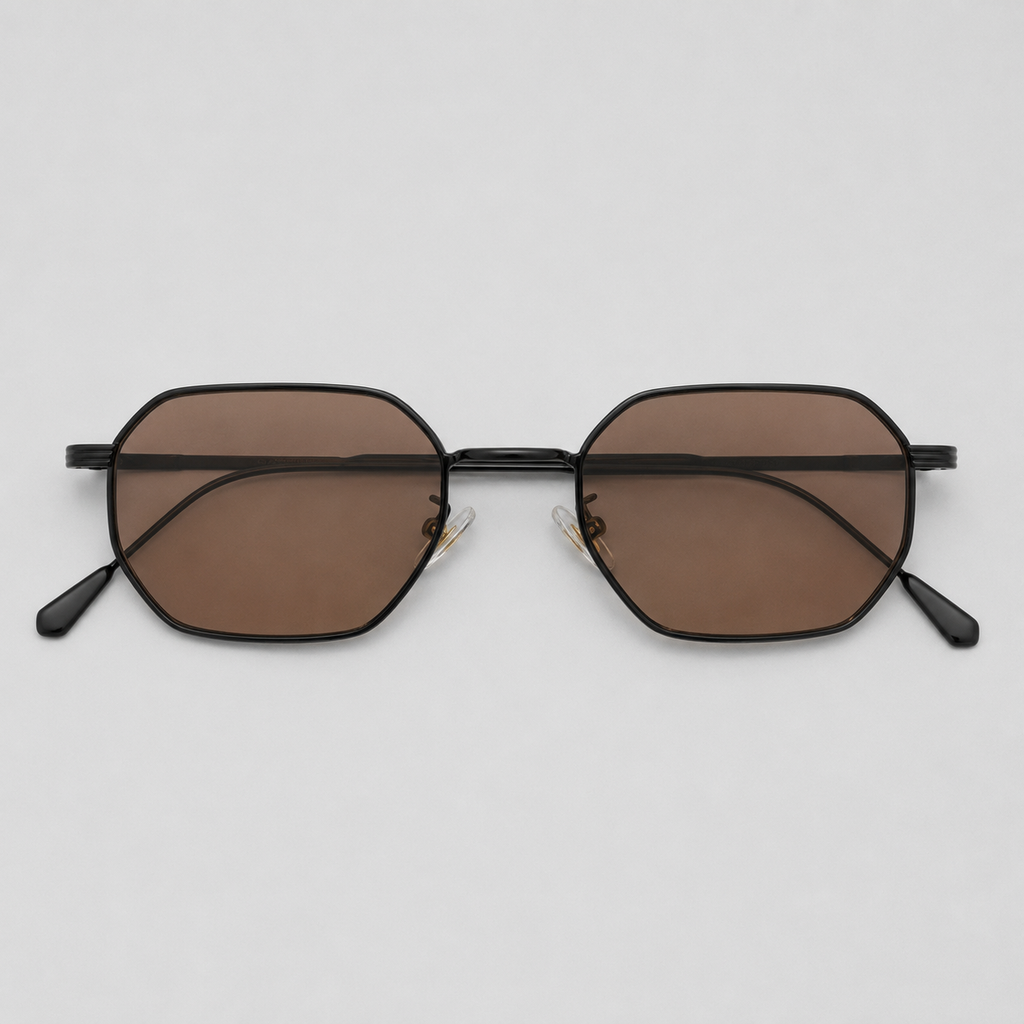 ZENITH sunglasses in black with tea lenses — additional product view
