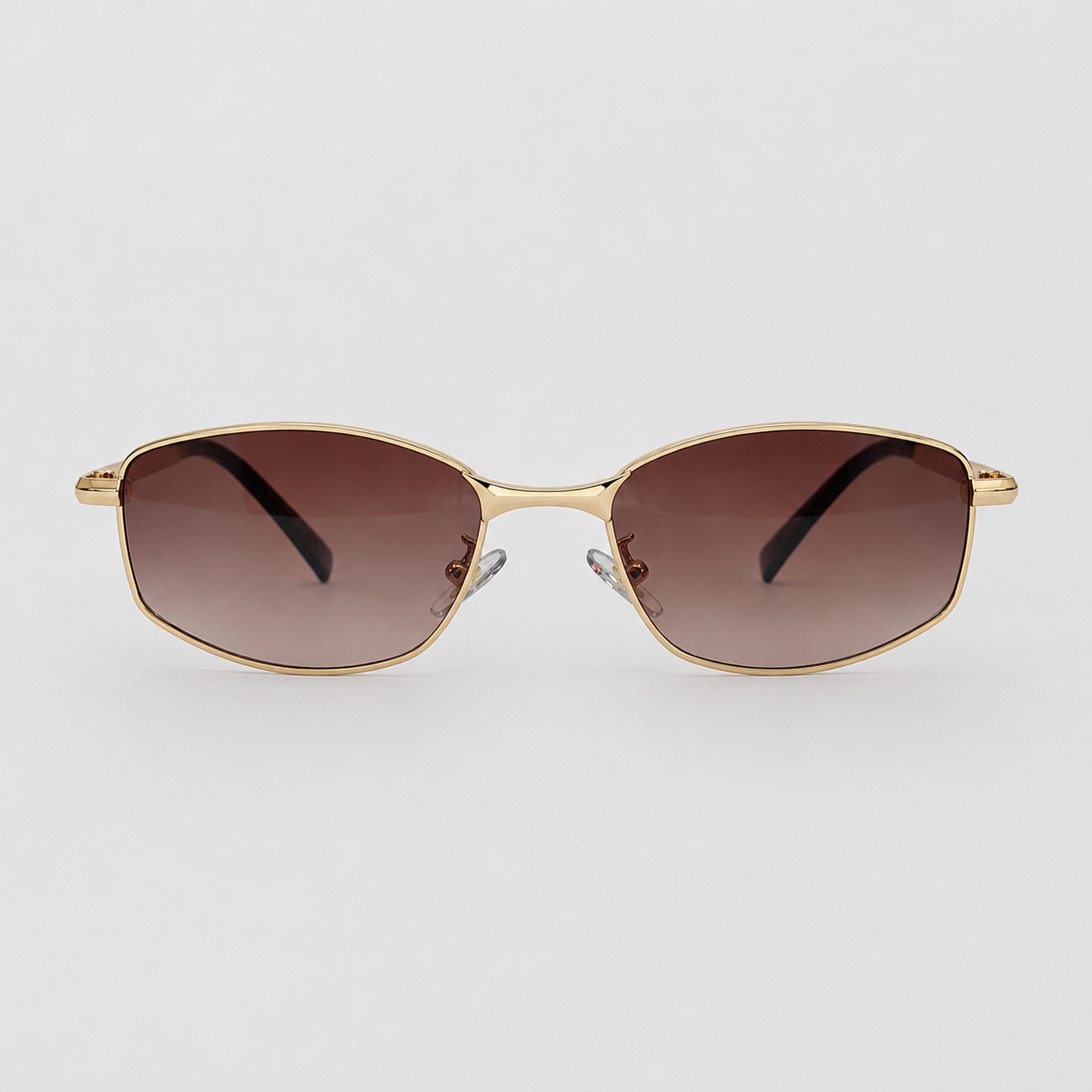 KASBAH sunglasses in gold with gradient tea lenses — additional product view