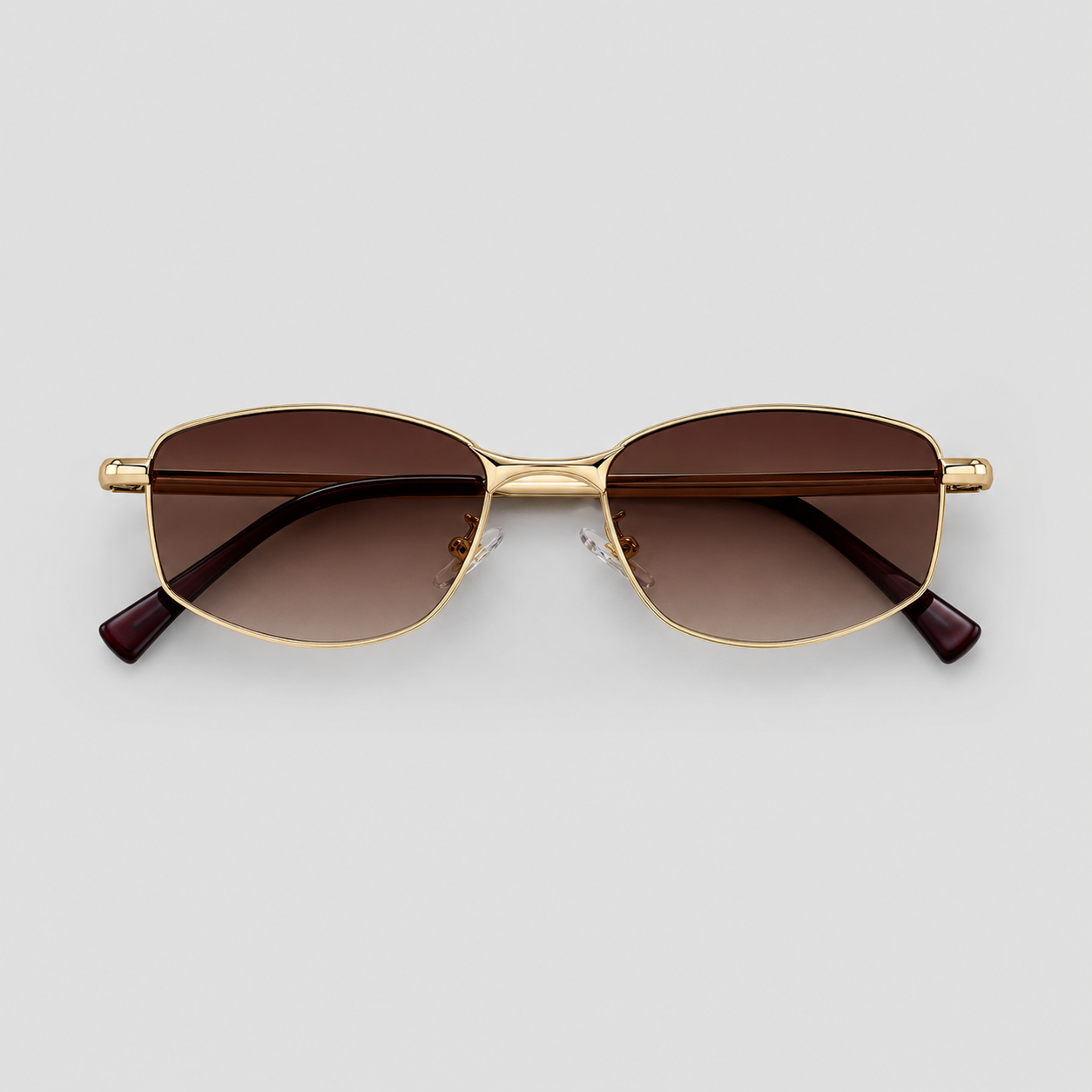 KASBAH sunglasses in gold with gradient tea lenses — additional product view