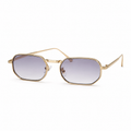 DAWN sunglasses by SHAMS BRAND — gold metal frame with gradient grey UV400 lenses