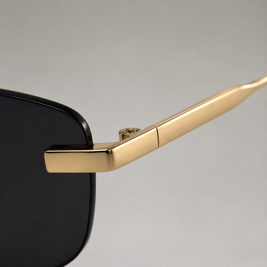 SOLIS sunglasses in gold with grey lenses — additional product view