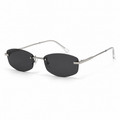 SOLIS sunglasses by SHAMS BRAND — silver metal frame with grey UV400 lenses