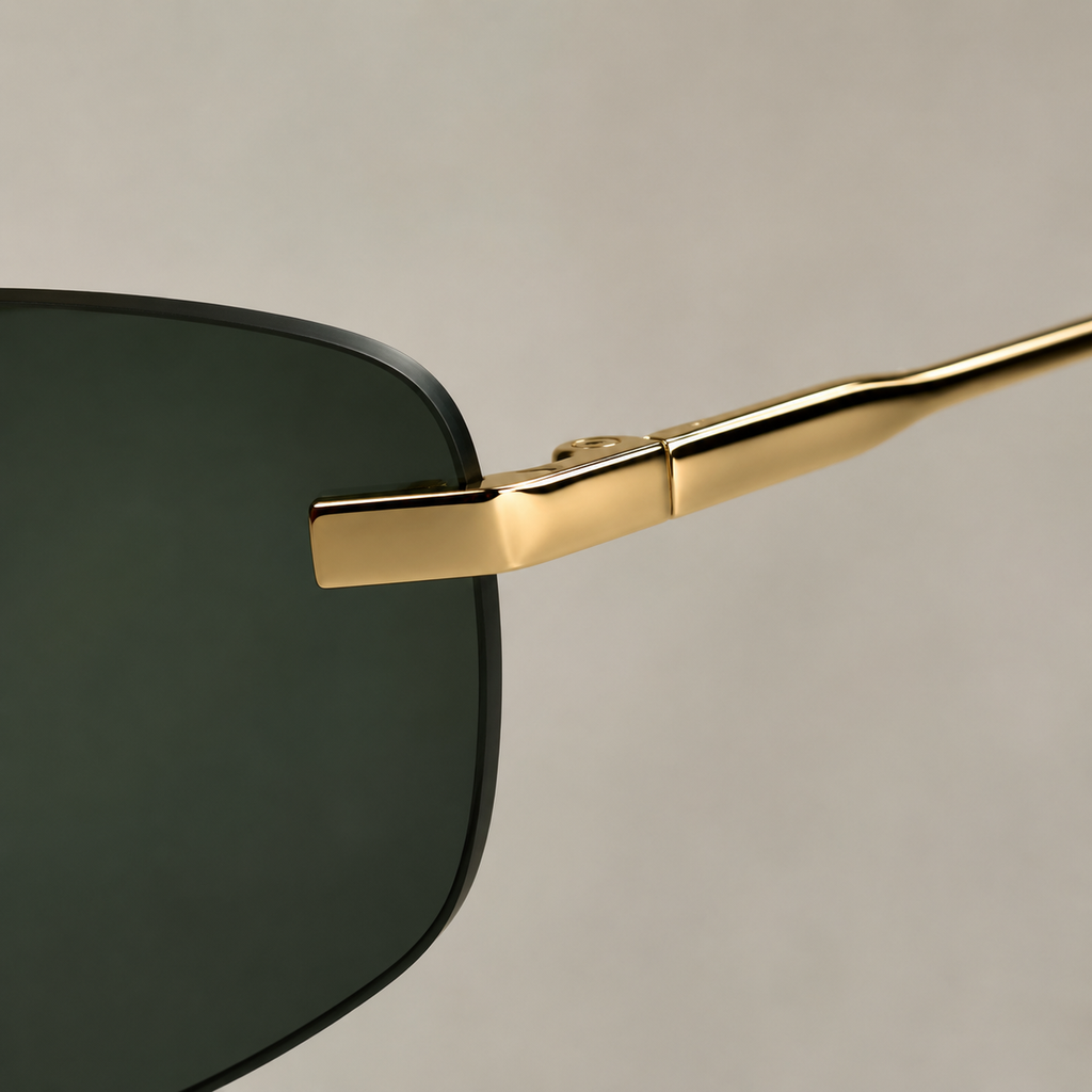 SOLIS sunglasses in gold with g15 lenses — additional product view
