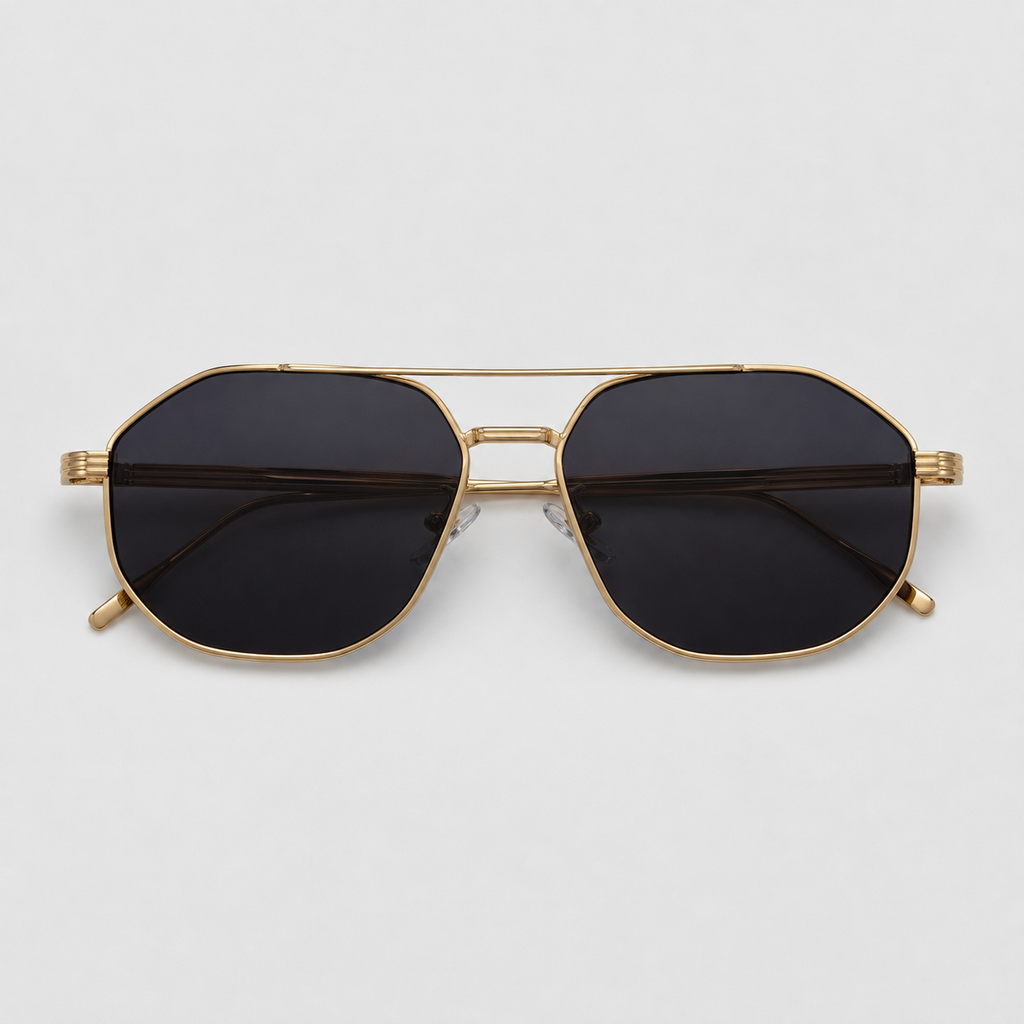 SUNDOWN sunglasses in gold with grey lenses — additional product view