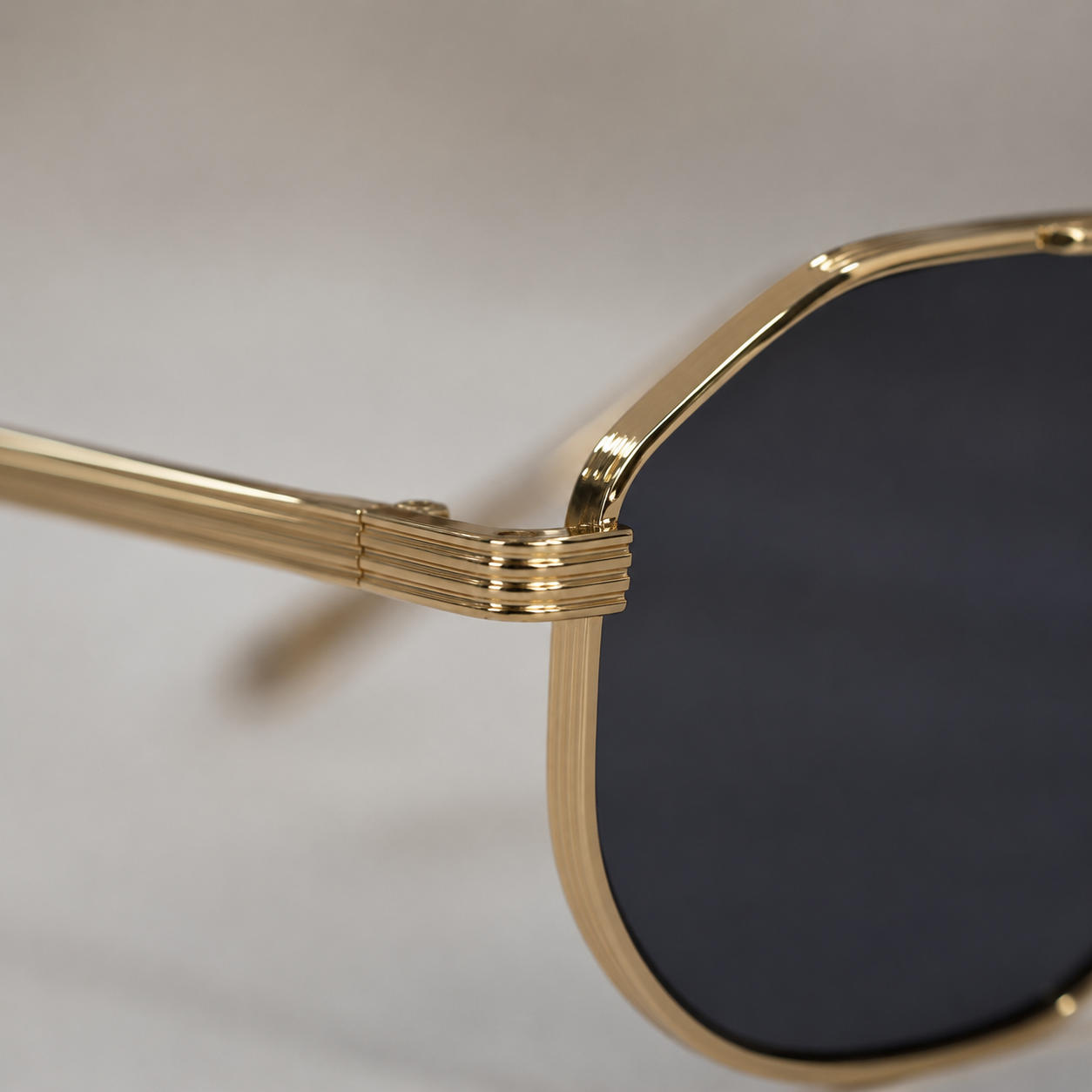 SUNDOWN sunglasses in gold with grey lenses — additional product view