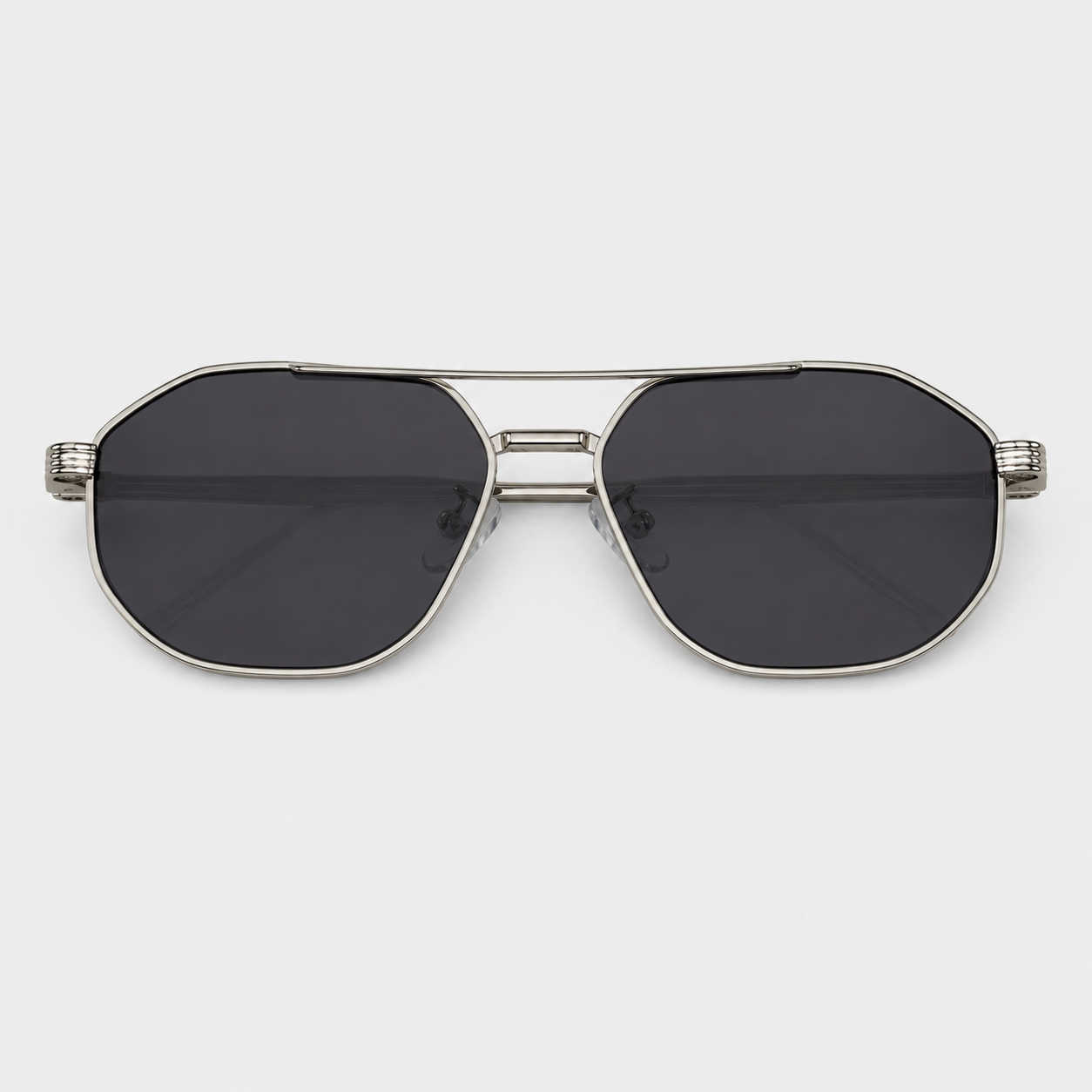 SUNDOWN sunglasses in silver with grey lenses — additional product view
