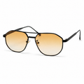 SUNDOWN sunglasses by SHAMS BRAND — black metal frame with gradient orange UV400 lenses