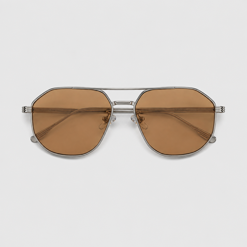 SUNDOWN sunglasses in silver with light tea lenses — additional product view