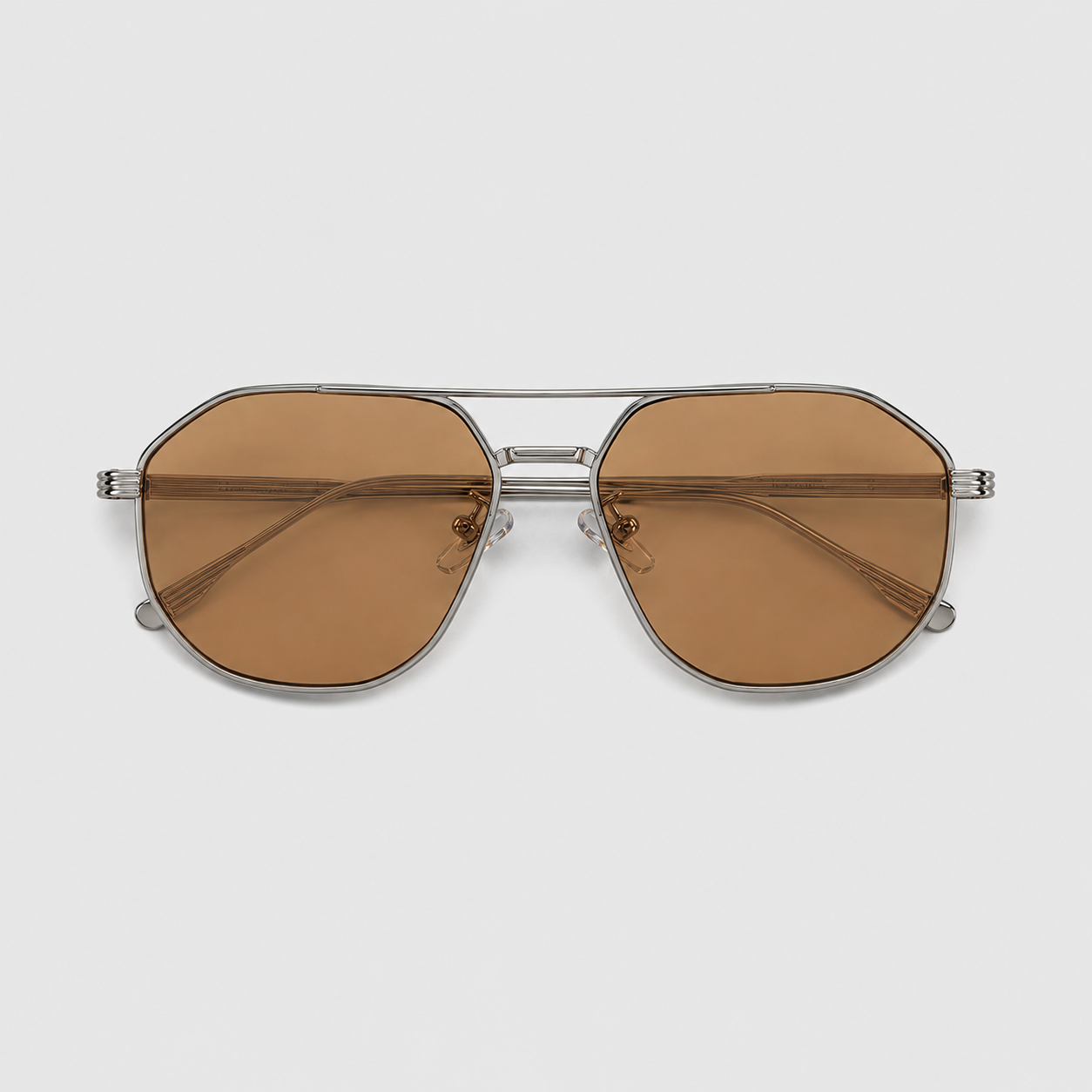 SUNDOWN sunglasses in silver with light tea lenses — additional product view