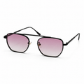 HORIZON sunglasses by SHAMS BRAND — black metal frame with gradient red UV400 lenses