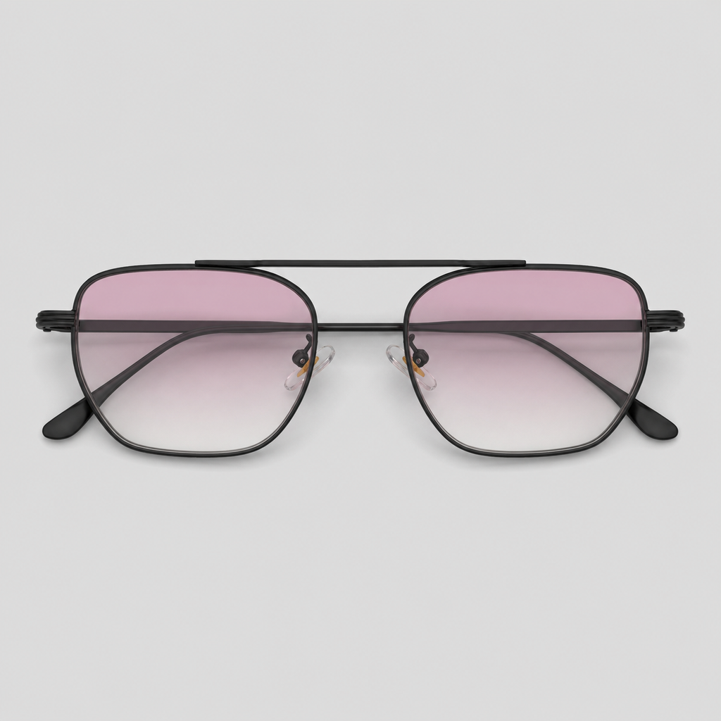 HORIZON sunglasses in black with gradient red lenses — additional product view