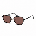 HORIZON sunglasses by SHAMS BRAND — black metal frame with black tea UV400 lenses