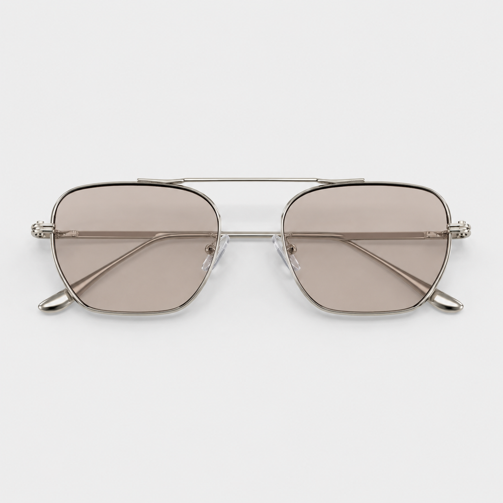 HORIZON sunglasses in silver with light tea lenses — additional product view